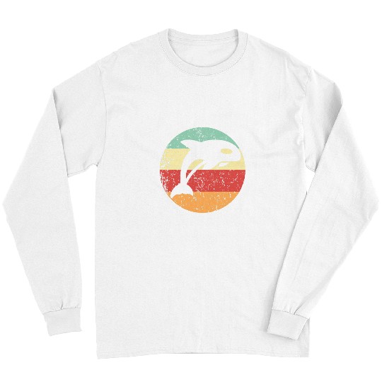Whale Pet Pet Cool Retro 1970s Style Circle Long Sleeves