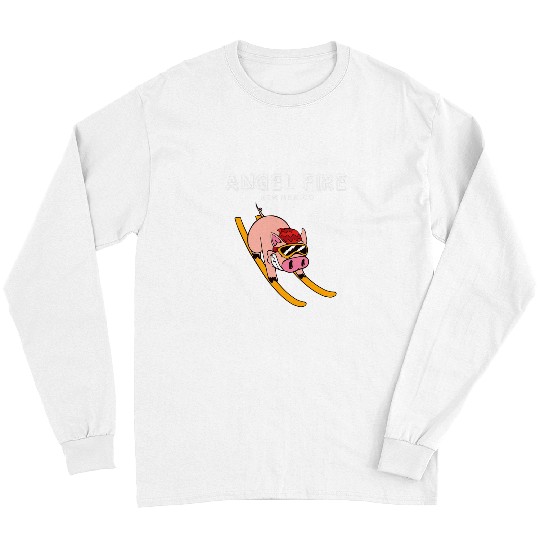 Pig Pet Angel Fires New Mexico Funny Pig Ski Long Sleeves