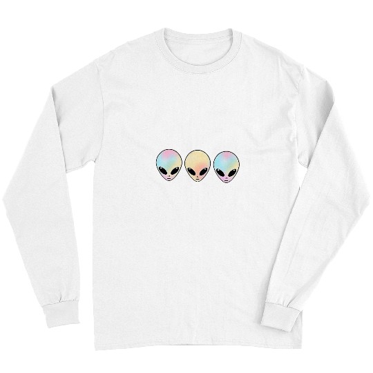 Aliens UFO Indie UFO Multicolor Long Sleeves
