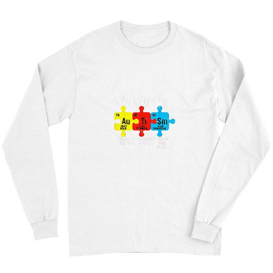 Autism Puzzle Elements Periodic Table Awareness ASD Men Women Kids 3 Long Sleeves