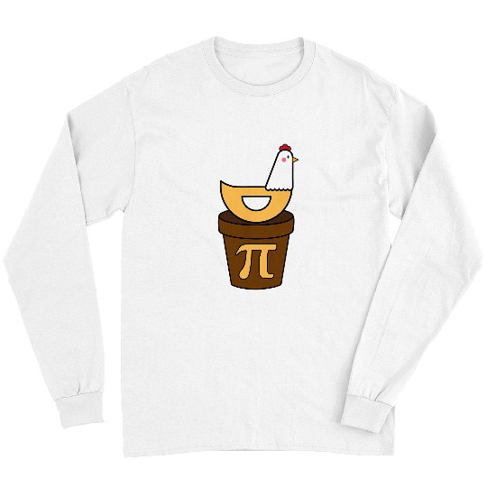 Chicken Pet Pi Day Chicken Pot Pie Math Science Funny Boys Pi Day Long Sleeves