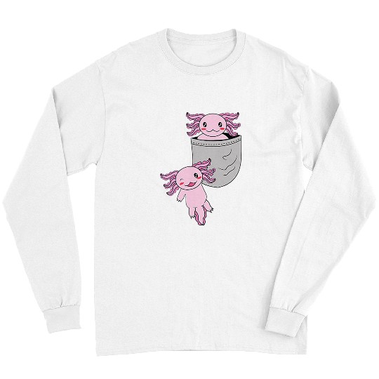 Axolotls Pet Fish Lizard Pocket of Axolotls Sea Salamander Axolotlss Axolotlss Long Sleeves