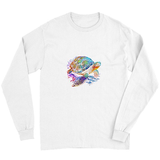 Turtle Pet Tortoise Waterturtle Ocean Natural Environment 3 Long Sleeves