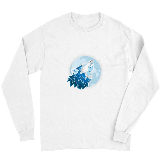 Coyote Mammal Wildlife Ranger Zookeeper Moon Moonlight Long Sleeves