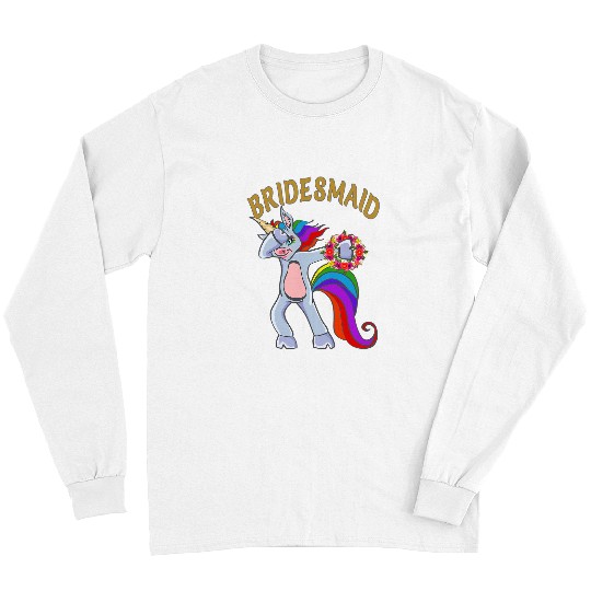 Unicorn Pet Bridesmaid Hen Party Unicorn Bridesmaid Long Sleeves