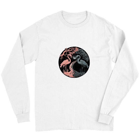 Flamingo Pet Moon Art Animal Print Long Sleeves