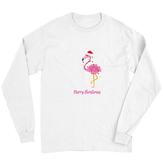 Flamingo Pet Cute Fa La La La La Mingo Christmas Flamingo 138 Long Sleeves