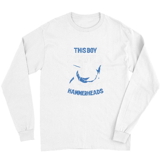 Shark Pet Hammerhead Shark Boy Kids Shark Lover Marine Biologist Long Sleeves