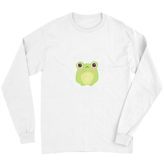 Autism Puzzle Frog Actually Autistic Cute and Kawaii Frog Neurodivergent Long Sleeves