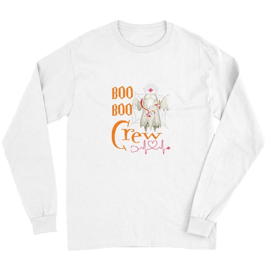 nurses Job boo boo crew nurses s halloween nurses s 2women Long Sleeves
