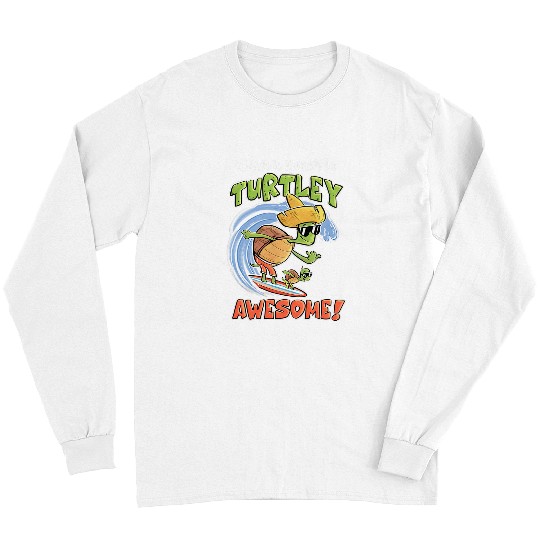 Turtle Pet Waikiki Beach is Turtley Awesome Turtle Aloha Hawaii Long Sleeves