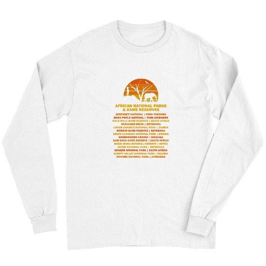 Elephant Mammal African Safari Bucket List Sunset Lion Elephant Serengeti Long Sleeves