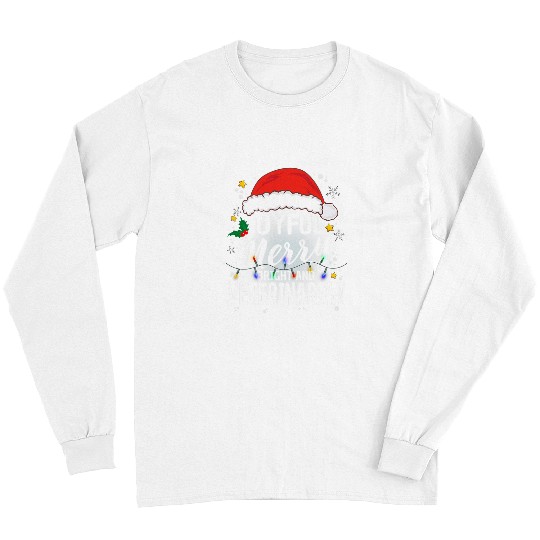 Veterinarian Job Joyful Merry Bright And Veterinarian Matching Christmas Long Sleeves