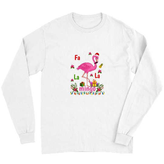 Flamingo Pet Fa La La La mingo Flamingo for xmass Christmas In July Long Sleeves
