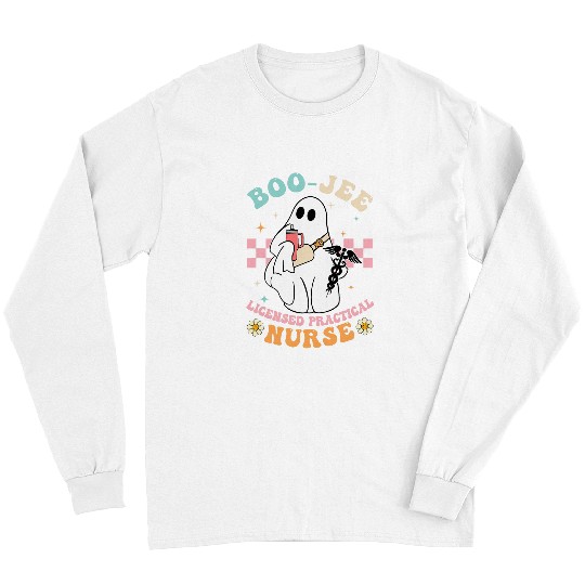 nurses Job Boo Boo Crew Licensed Practical nurses LPN Halloween nurses Long Sleeves