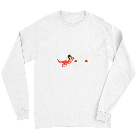 Dinosaur Pet Happy rexs Giving Tyrannosaurus rexs Thanksgiving Season Long Sleeves