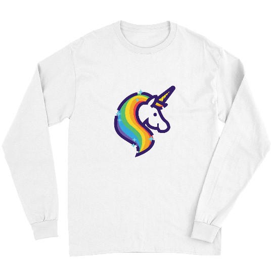 Unicorn Pet Rainbow Striped Kidcore Aesthetic Clothes E Girl Long Sleeves