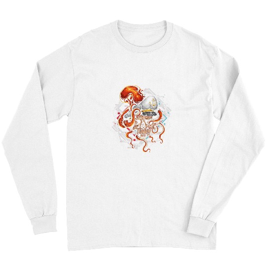 Octopus Pet Nautical Ocean Sea Monster Octopus Octopus Sailor Navy Long Sleeves