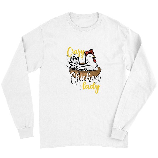 Chicken Pet crazys Chicken Lady Chicken Farmer Cock Hen Long Sleeves