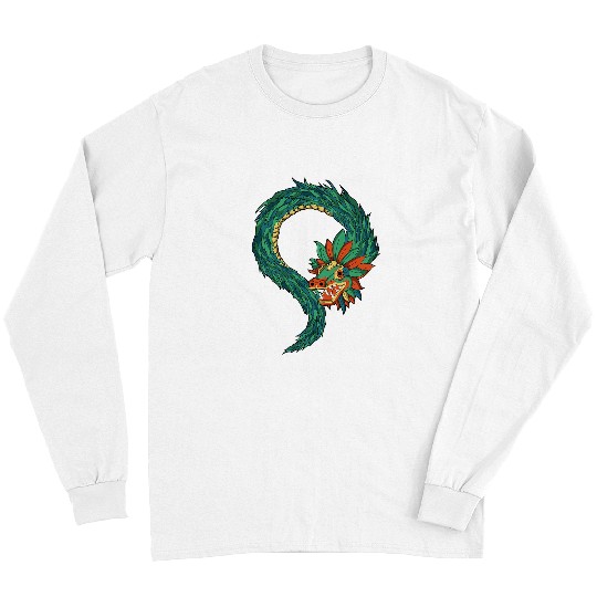 Dragon Pet Christian Aztec God Quetzalcoatl Snake Dragon Inca Maya Civilization Long Sleeves