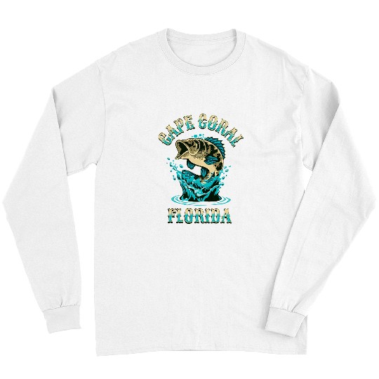 Fishing Fun Cape Coral Florida USA Fishing Design Long Sleeves