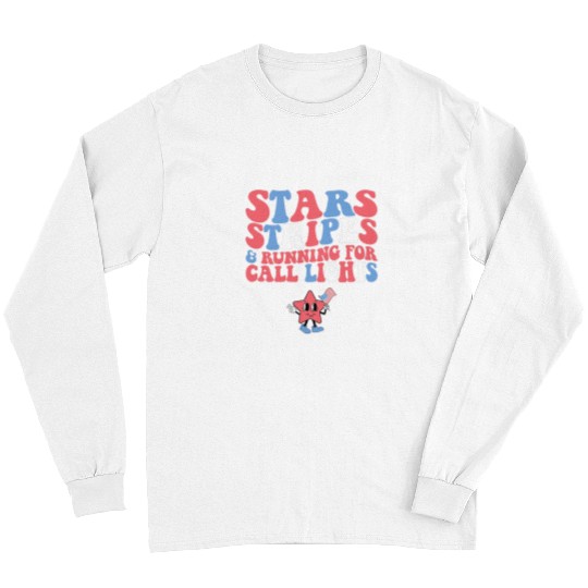 nurses Job Stars Stripes Running For Call LightsER nurses 4th of July Long Sleeves