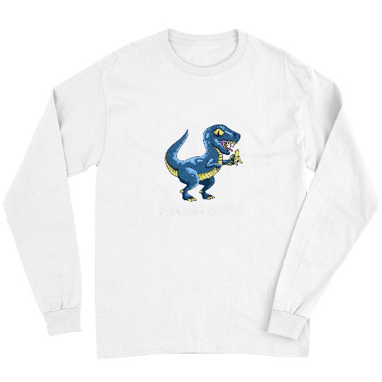 Dinosaur Pet Banana Dinosaur Banana Lover Summer Fruit Vegan Food Long Sleeves