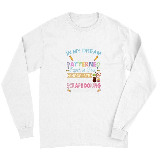 Book Fun In My Dream World Patterned Paper Funny Scrapbooking Long Sleeves