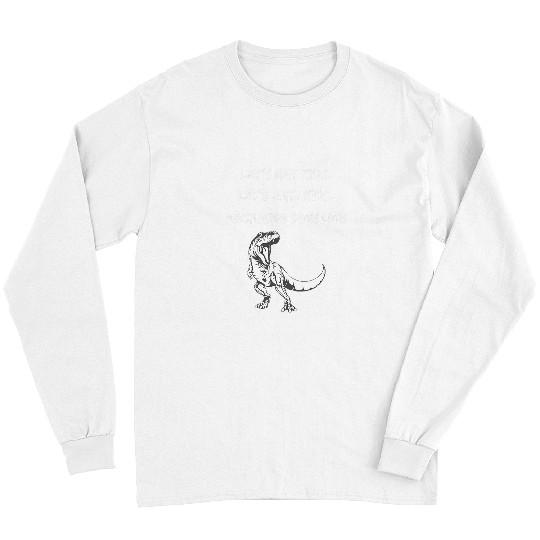 Dinosaur Pet Lets Eat Kids Dinosaur Punctuation Saves Lives 3 Long Sleeves