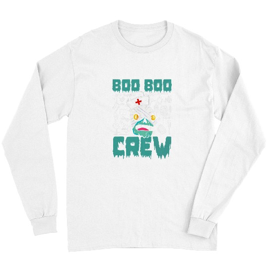nurses Job Boo Boo Crew Registered nurses Nursing RN healthcares Long Sleeves