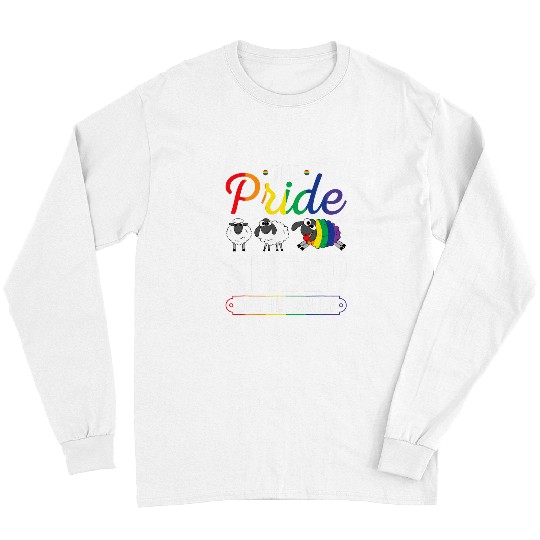 Sheep Pet LGBT Rainbow Sheep Of The Family Gay Lesbian Pride Month Long Sleeves