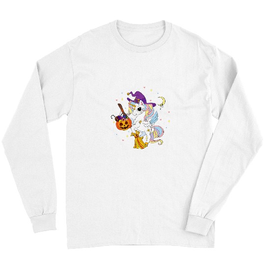 Unicorn Pet Candy Corn Unicorn Cute Unicorn Witch Long Sleeves