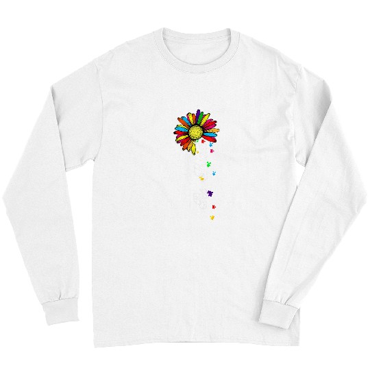 Autism Puzzle Choose Kindness Be Kind Autism Awareness Sunflower Long Sleeves