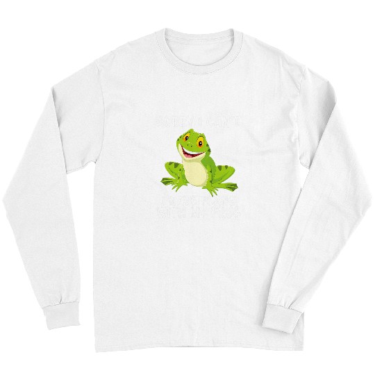 Frog Pet Sorry I Cant I Have Plans With My Frog Tadpole Frogs pond Long Sleeves