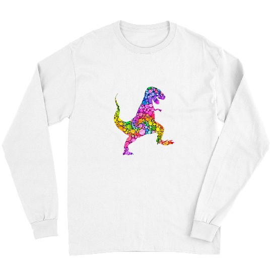 Dinosaur Pet Colorful Polka Dot T rexs Dinosaur International Dot Day Long Sleeves