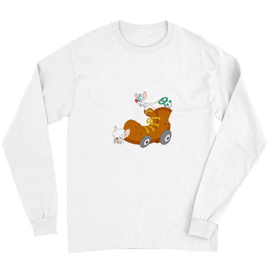 Tractor Fun driving Animaniacs Pinky and the Brain Tractor Show Long Sleeves