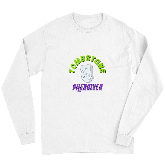 Sport Wrestling Tombstone Piledriver Wrestling Fan Design for Men and Women Long Sleeves