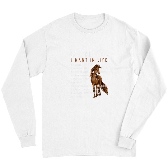 Horse Pet Things I Want in Life Horse Heartland For Girls Long Sleeves