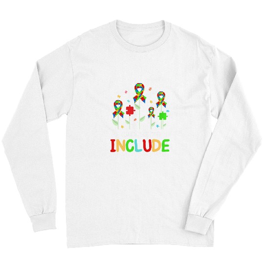 Autism Puzzle Choose To Include Special Education Teacher Autism Awareness 2 9 Long Sleeves