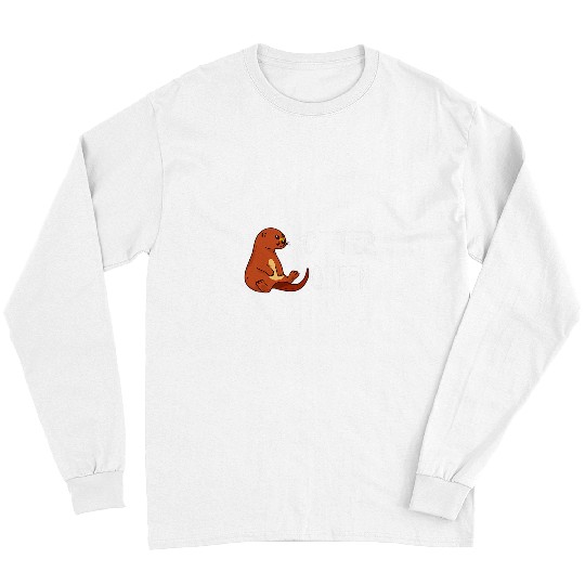 Otter Pet Otters Queen Marine Mammal Sea Otter Water Sealife Animal Long Sleeves
