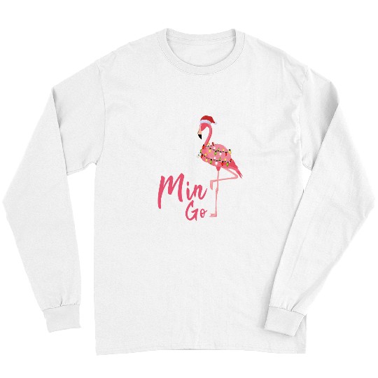 Flamingo Pet Funny Christmas Cute Fa La La mingo Flamingo xmass Men Women 197 Long Sleeves