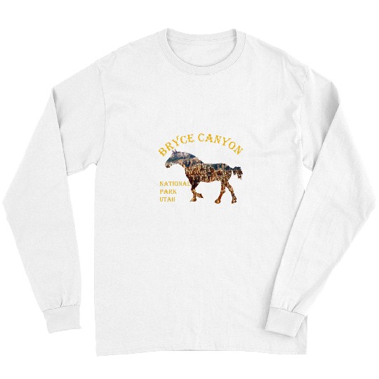 Horse Pet Bryce Canyon National Park hoodoos horse adventure Long Sleeves