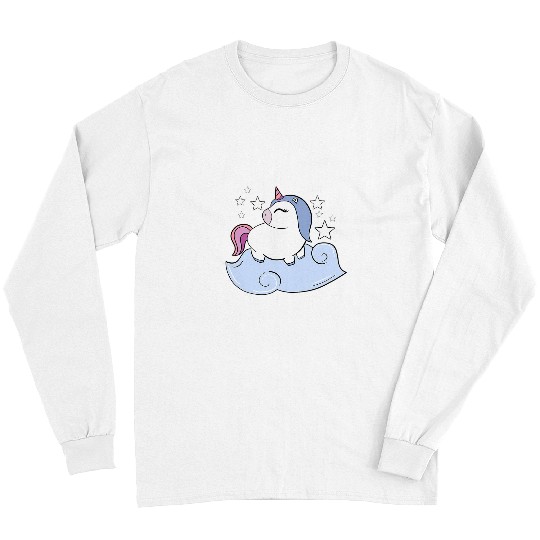 Unicorn Pet Kawaii Chibi Animal Stars Cloud Pattern Doodle Long Sleeves