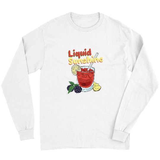 Beer Fun Liquid Sunshine Margarita Alcohol Cocktail Drinking Long Sleeves
