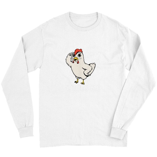 Chicken Pet My Aunt Loves Me for Nephew Niece 0 Long Sleeves