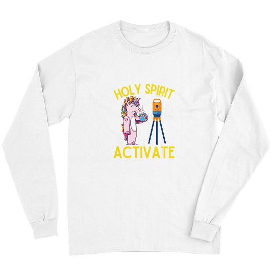 Unicorn Pet Holy Spirit Activate Surveyor Fun Unicorn Coffee Long Sleeves