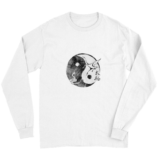 Snake Pet Tai Chi chuan Tao Ying Yang snake crane shaolin martial arts Long Sleeves
