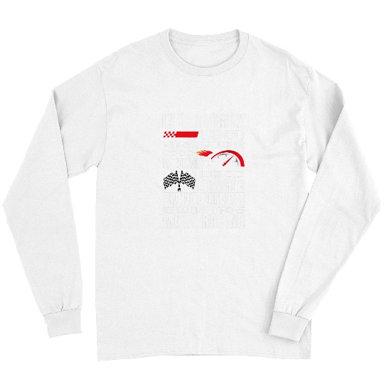 Horse Pet Car Racing Family Horsepower Race Car Dirt Track Racer Long Sleeves