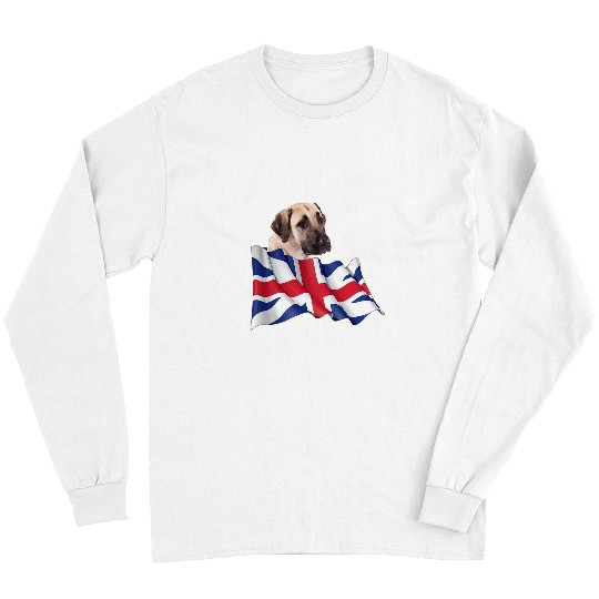 Anatolian Shepherd Pet Union Jack Flag Dog Long Sleeves