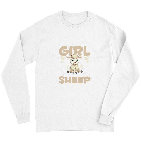 Sheep Pet Cute Lamb Animal Lover Women Just A Girl Who Loves Long Sleeves